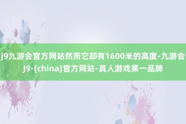 j9九游会官方网站然而它却有1600米的高度-九游会J9·(china)官方网站-真人游戏第一品牌