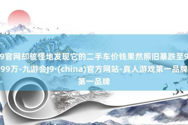 J9官网却骇怪地发现它的二手车价钱果然照旧暴跌至9.99万-九游会J9·(china)官方网站-真人游戏第一品牌