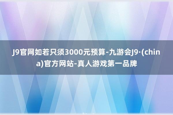 J9官网如若只须3000元预算-九游会J9·(china)官方网站-真人游戏第一品牌